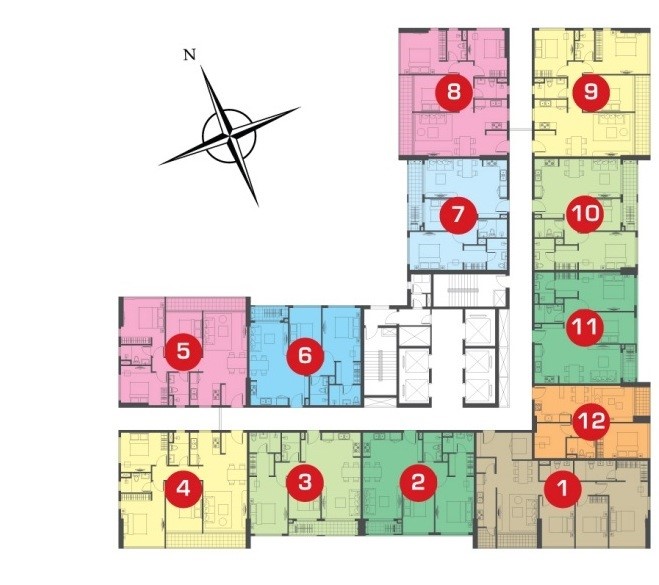 Bán căn hộ MT đại lộ Mai Chí Thọ giá 1,3 tỷ
