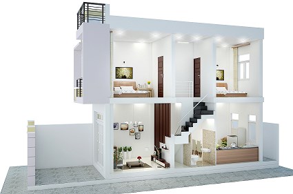 Bán nhà mới xây đường Lê Văn Lương 1 trệt 1 lầu giá chỉ từ 530tr/căn
