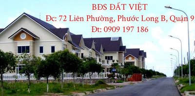 Cần bán 1 số nền đất biệt thự thuộc dự án KDC Phú Nhuận, Q9 giá tốt
