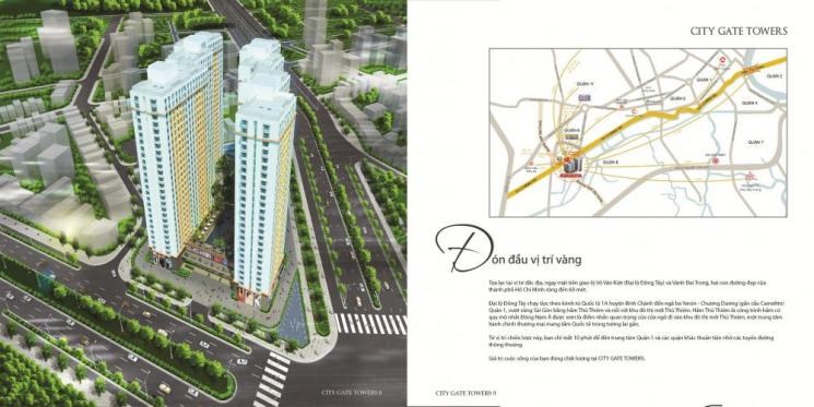 Căn hộ City Gate Towers mặt tiền Đại lộ Võ Văn Kiệt giá từ 1,1 tỷ/căn