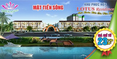 Đầu tư sinh lãi tại dự án đất nền ven sông Lotus Residence với ck ưu đãi