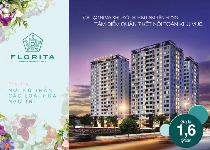 Căn hộ gần Lotte Mart quận 7, giá 1,6 tỷ /căn 2 phòng ngủ, CK 24%.