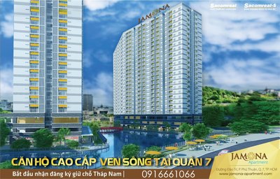 Căn hộ Cao cấp Ven sông Q. 7 với hồ Thiên Nga rộng 7.500m2, căn góc 2 view chỉ từ 19tr/ m2