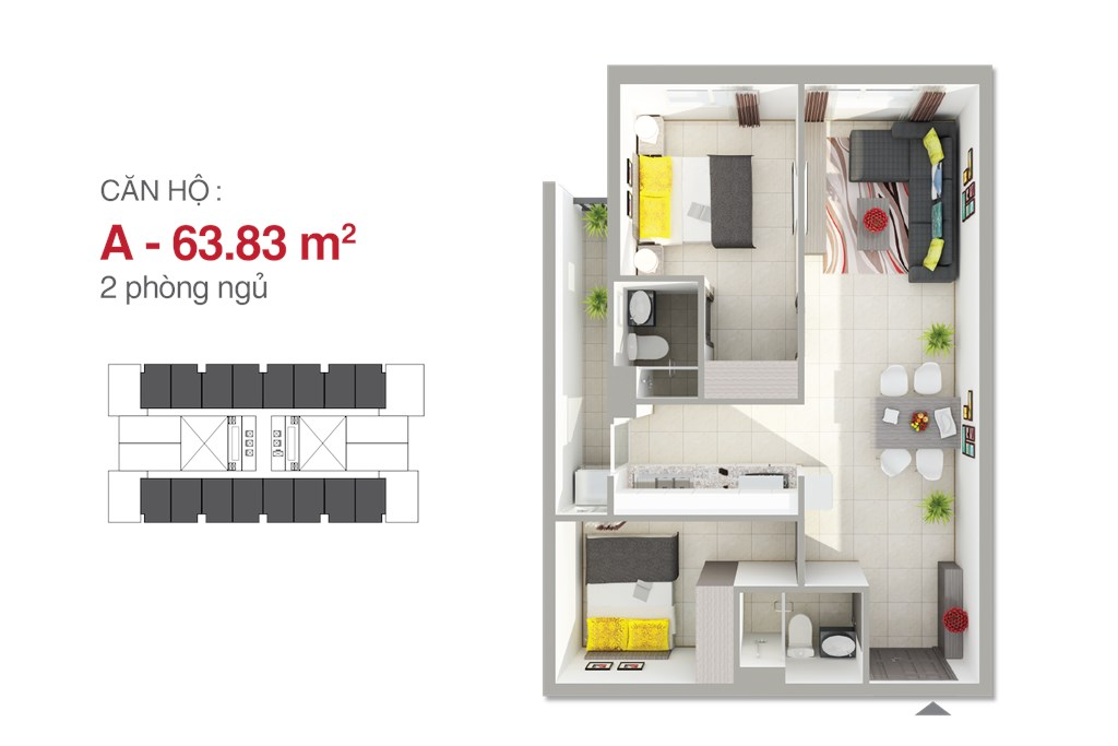 Căn hộ gần Tân Phú cho nhân viên văn phòng, chỉ từ 850 triệu,