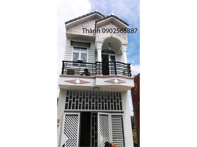 Bán nhà 1 trệt 1 lầu đúc ngay thị trấn Nhà Bè 4m x 13m, hẻm xe hơi, sổ hồng