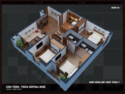 Một Dự án chỉ có 100 căn hộ duy nhất Tecco Central Home ngay chợ Bà Chiểu