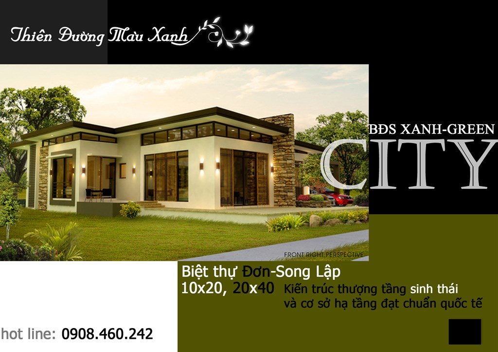 Đất biệt thự giá rẻ, 3 mặt tiền, Chỉ 5,7tr/ m2