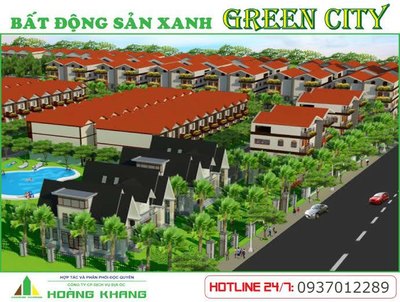 BĐS Xanh - Green City, 24 nền Biệt Thự - đẹp nhất dự án, giá 370 tr.