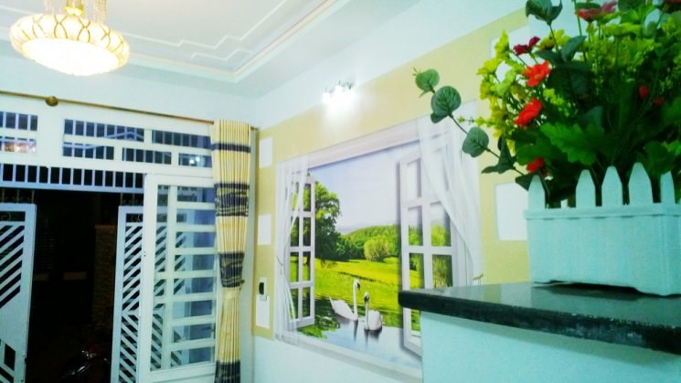 Bán nhà tuyệt đẹp 4x16m, 1 trệt 1 lầu, giá 1.65 tỷ, hẻm 1135 Huỳnh Tấn Phát