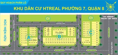 Mở bán Khu dân cư Phường 7 Quận 8 MT TRịnh Quang Nghị