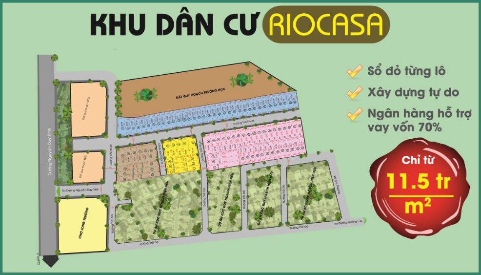 Rio Casa - Đất nền phố chợ trung tâm quận 9 - chỉ từ 700tr/lô