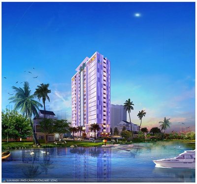 Căn hộ Sunriver Q7 , view sông, cạnh Lotte Mart chỉ 360 triệu 2 PN 2 WC