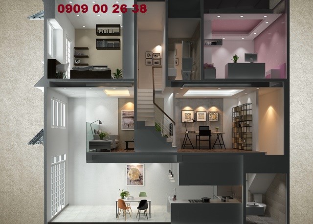 Nhà 3 tầng, vị trí cực đẹp, đường 12m, giá 950 triệu