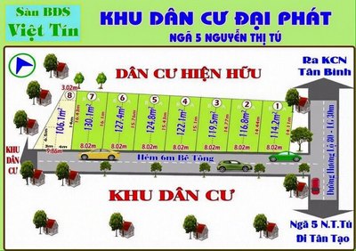 Bán gấp lô đất thổ cư trên đường Nguyễn Thị Tú, giá gốc, sổ hồng riêng