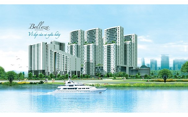 Bán Căn Hộ Belleza, DT: 105 m2 3PN, Giá: 1,7 tỷ