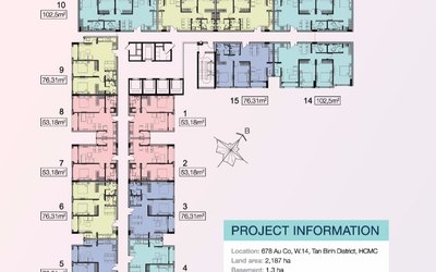 Căn hộ 4 mặt tiền đường Trung Tâm tân bình