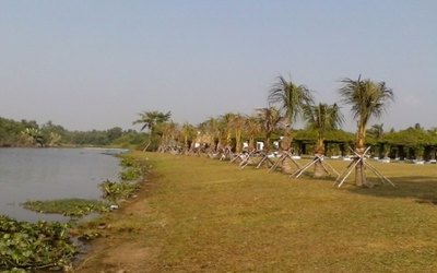 đất bán, chợ bình chánh, 120m2, 400 tr, sổ đỏ